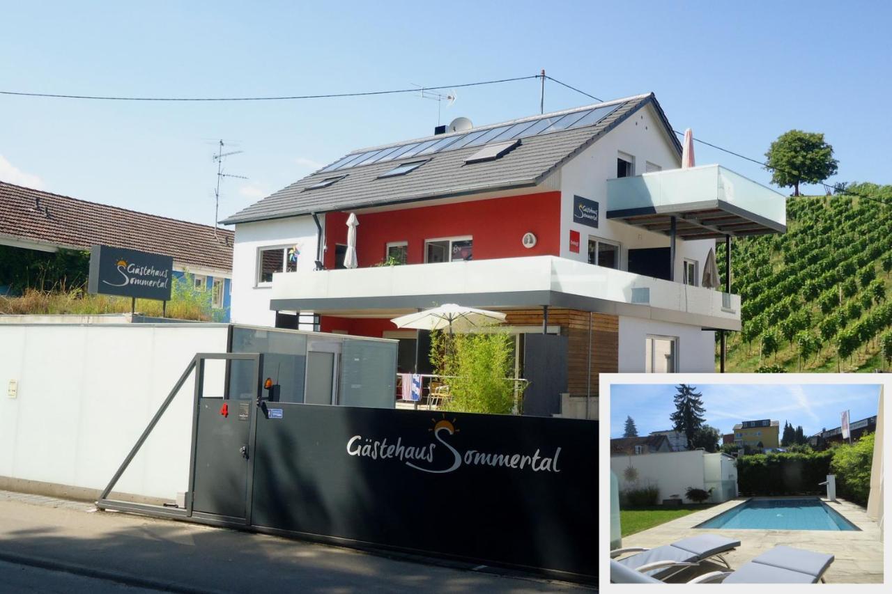 Gaestehaus Sommertal Mit Pool Im Garten, Eigener Parkplatz, 800M Zum Bodensee, 300M Zur Altstadt Meersburg Kültér fotó